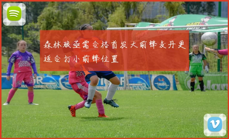 森林狼亟需合格首发大前锋麦丹更适合打小前锋位置
